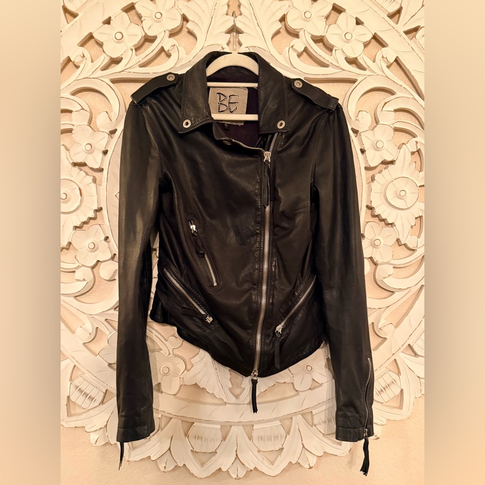 Brogden Women's Black Leather Jacket riding jacket